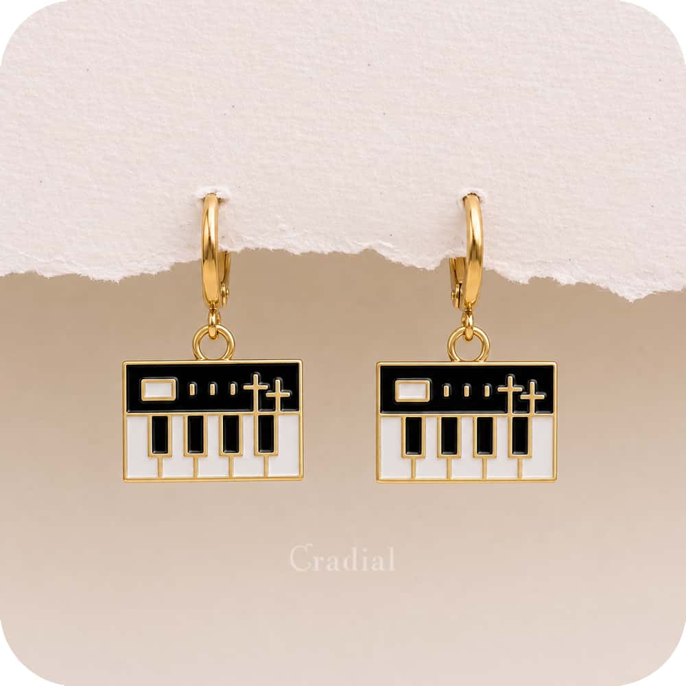 Keyboard Earrings