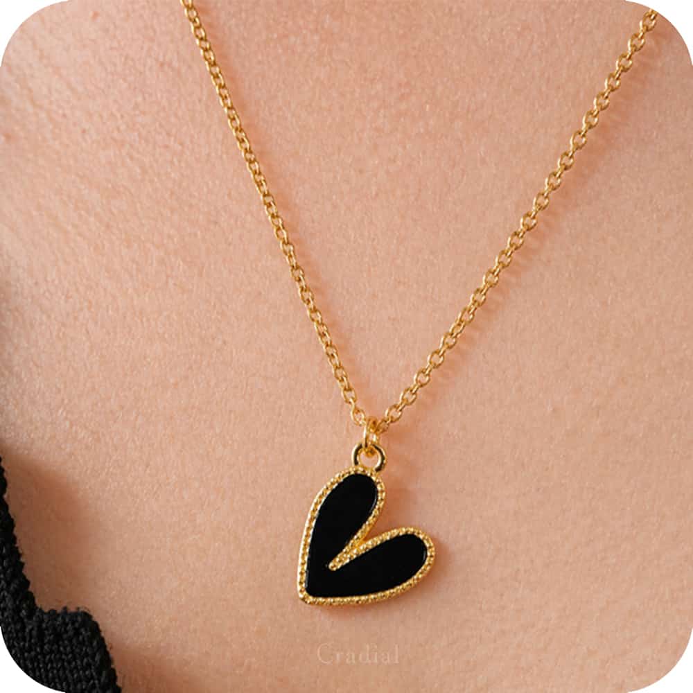 Black Heart Necklace