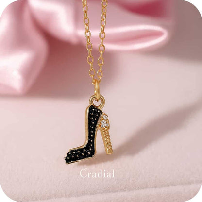 Black Heel Necklace