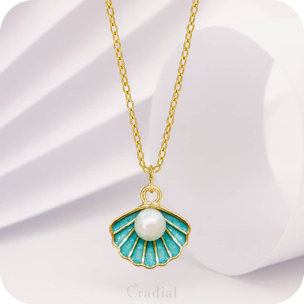 Blue Shell Necklace