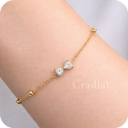 Elise Bow Gold Bracelet