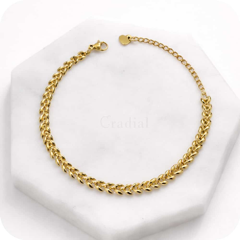 Gold Vine Link Bracelet