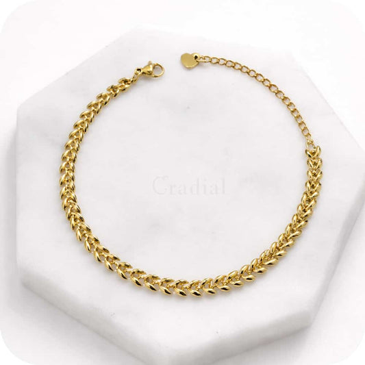 Gold Vine Link Bracelet