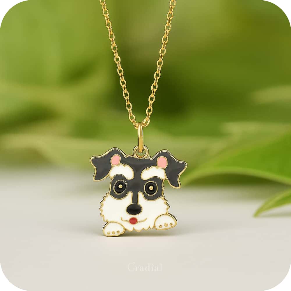 Grey Dog Necklace