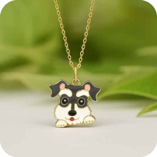 Grey Dog Necklace