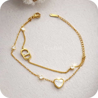 Heart & Layer Bracelet