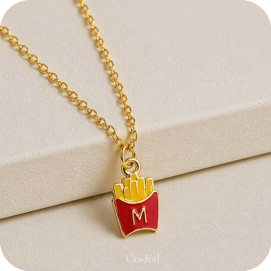 M Fries Necklace