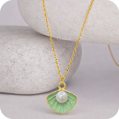 New Green Shell Necklace