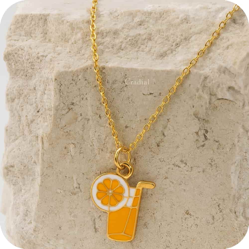 Orange Juice Necklace