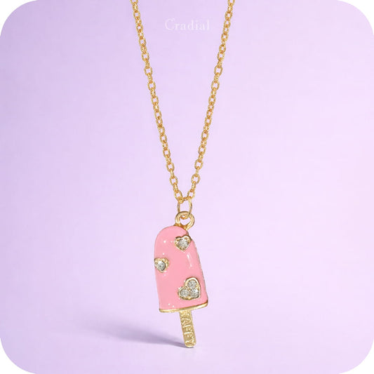 Pink Popsicle Necklace
