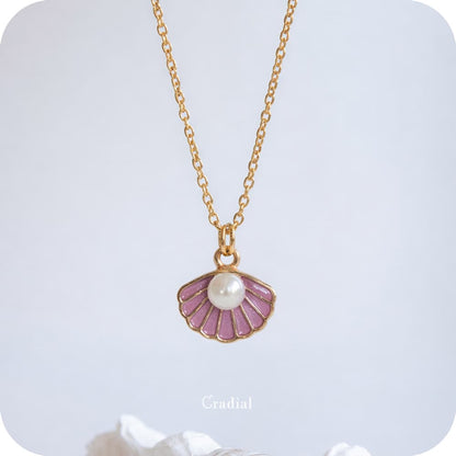 Purple Shell Necklace