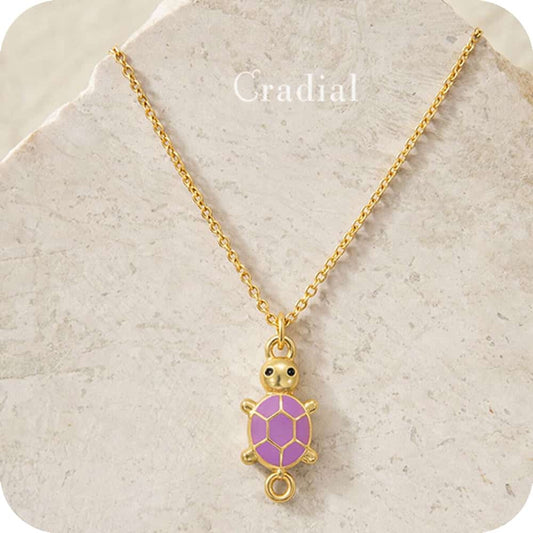 Purple Turtle Necklace