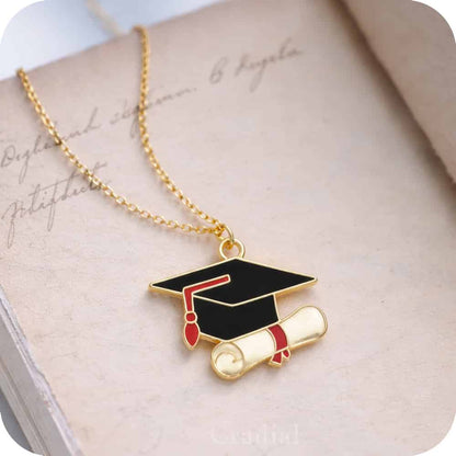 Graduation Red Cap Necklace