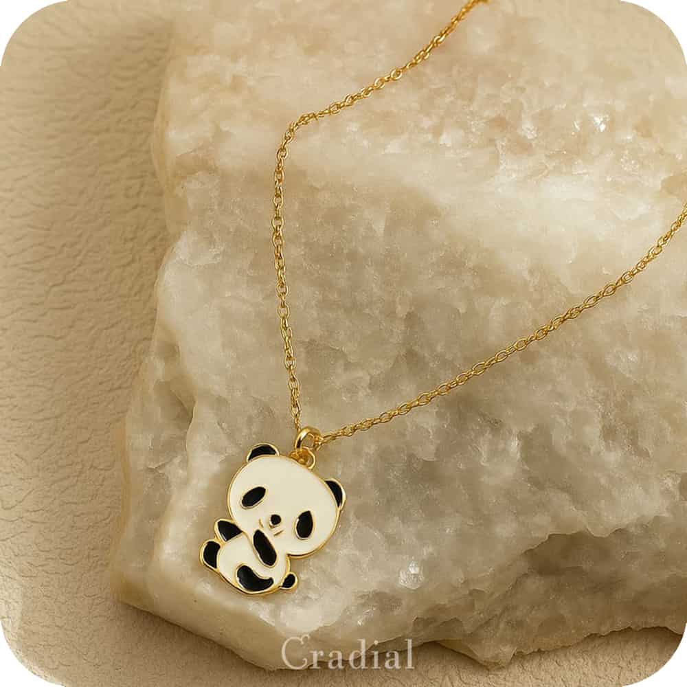 Round Panda Necklace
