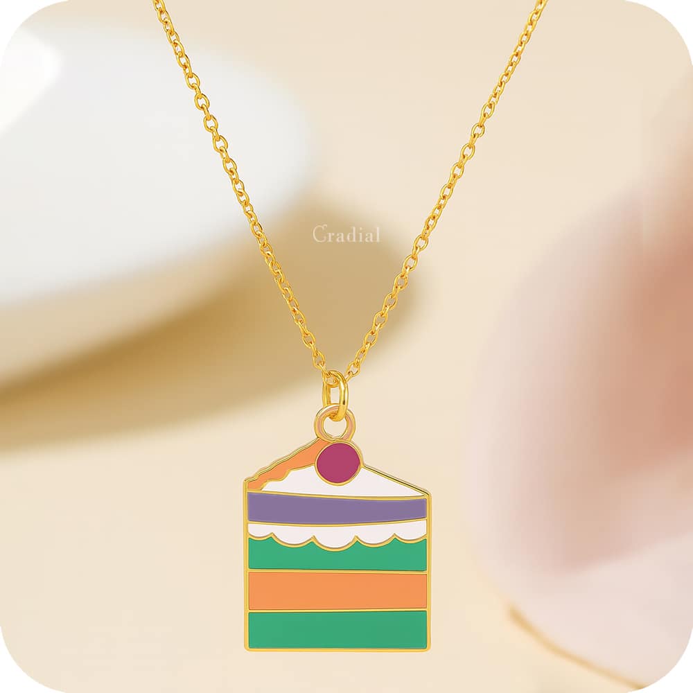 Slice Of Cake Necklace