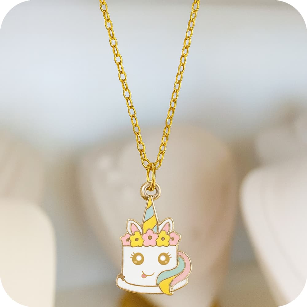 Unicorn Cake Necklace