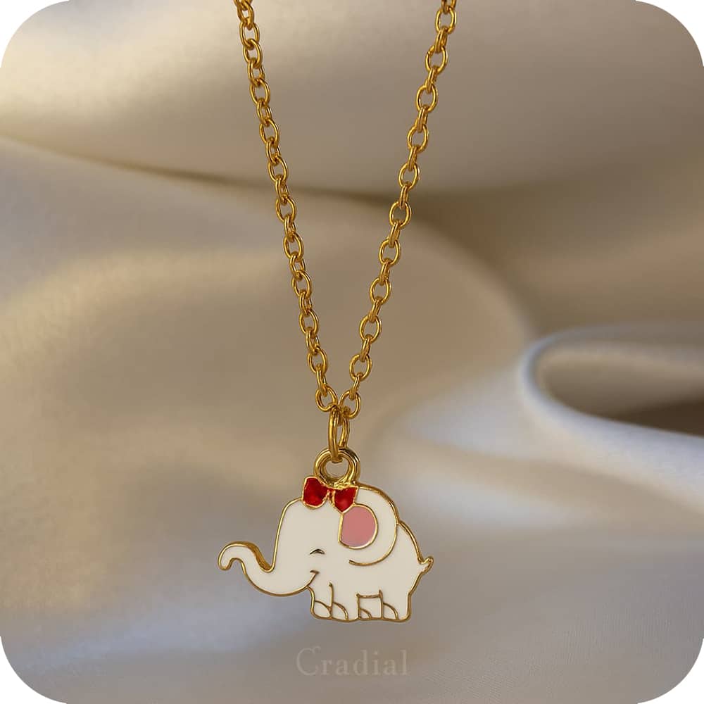 White Elephant Necklace
