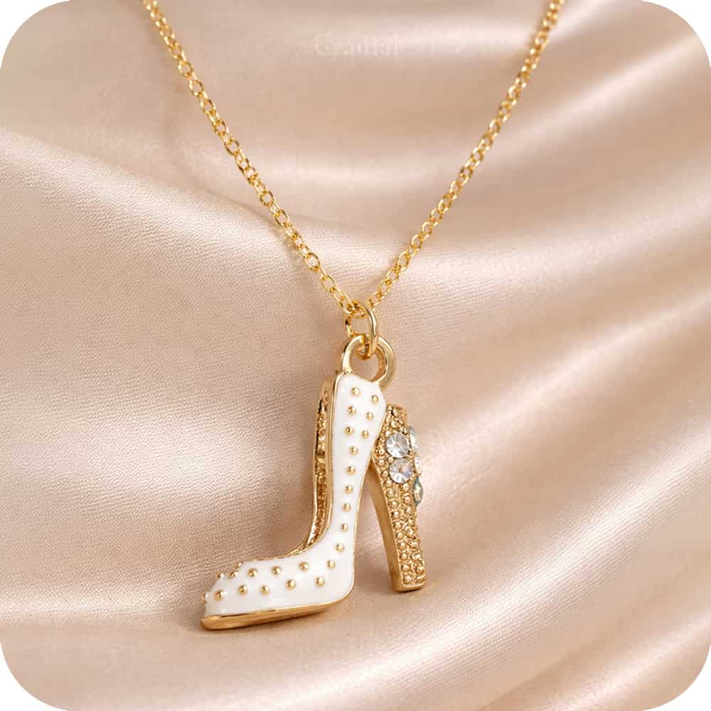 White Heel Necklace