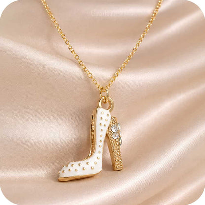 White Heel Necklace