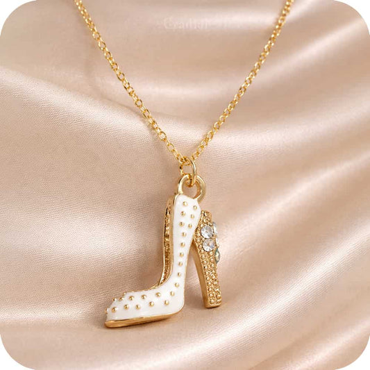 White Heel Necklace