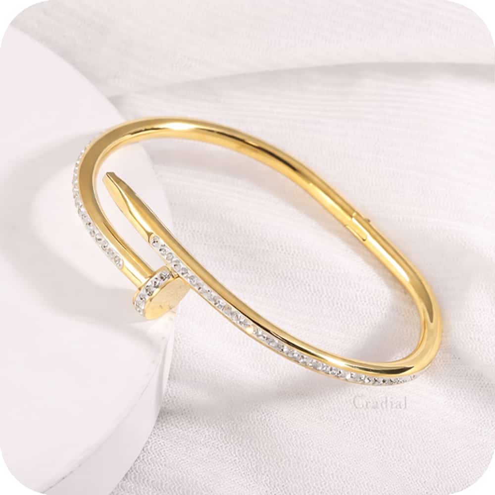 Nail Gold Bangle