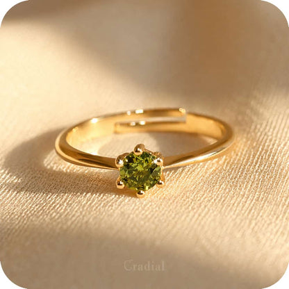 Olivra Gold Adjustable Ring