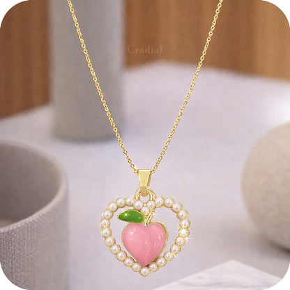 Peach Pearl Necklace