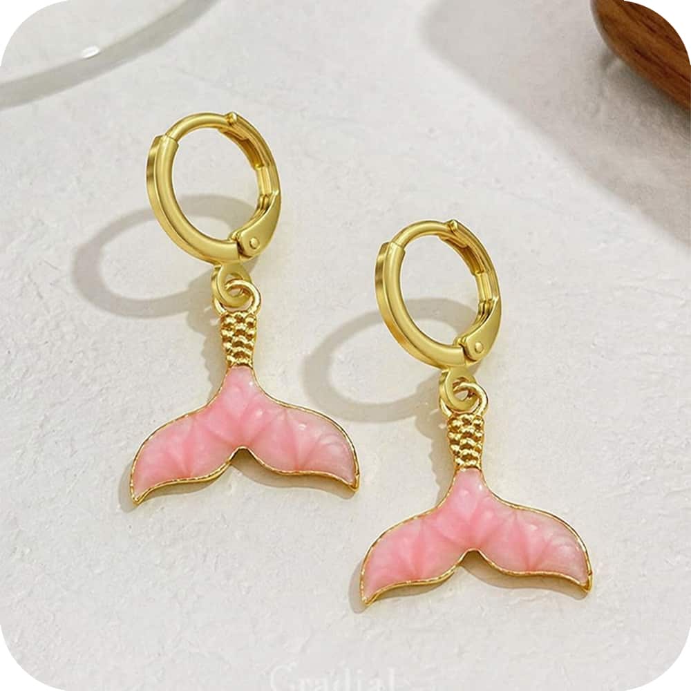 Pink Aureal Earrings