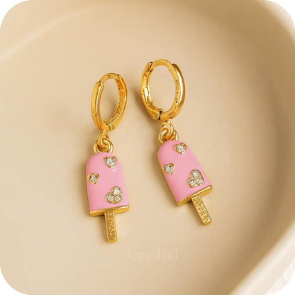 Pink Popsicle Earrings