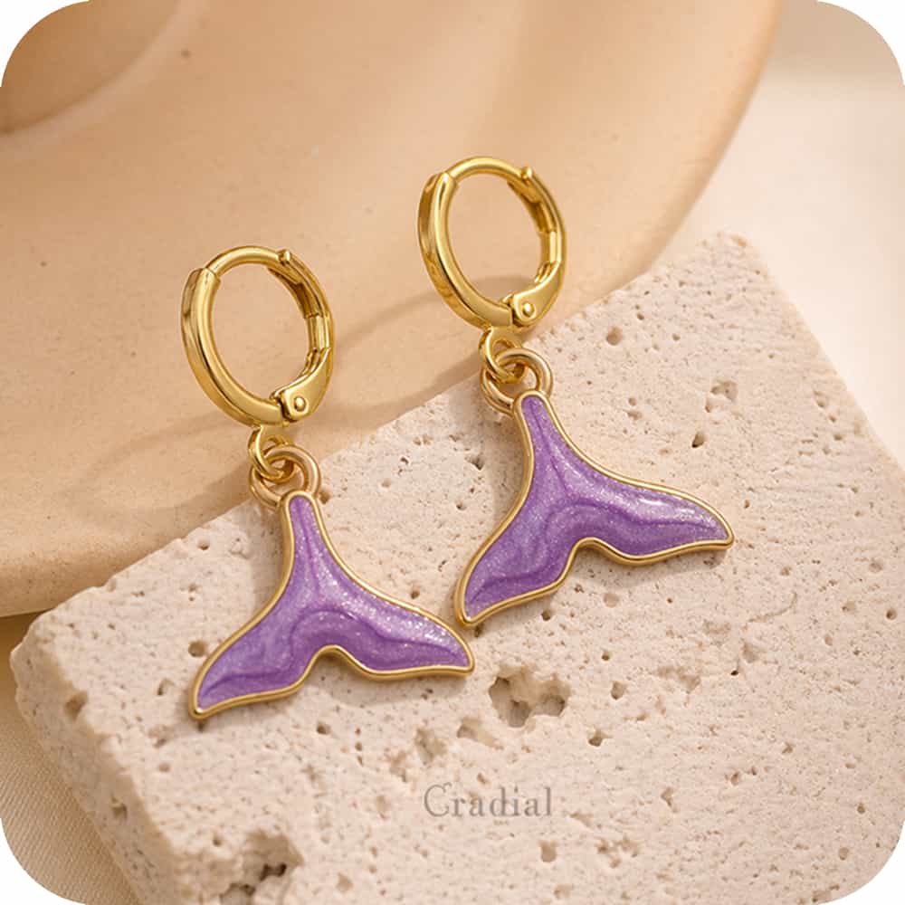 Purple Aureal Earrings