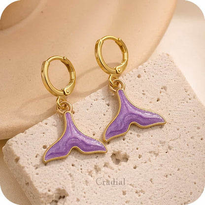Purple Aureal Earrings