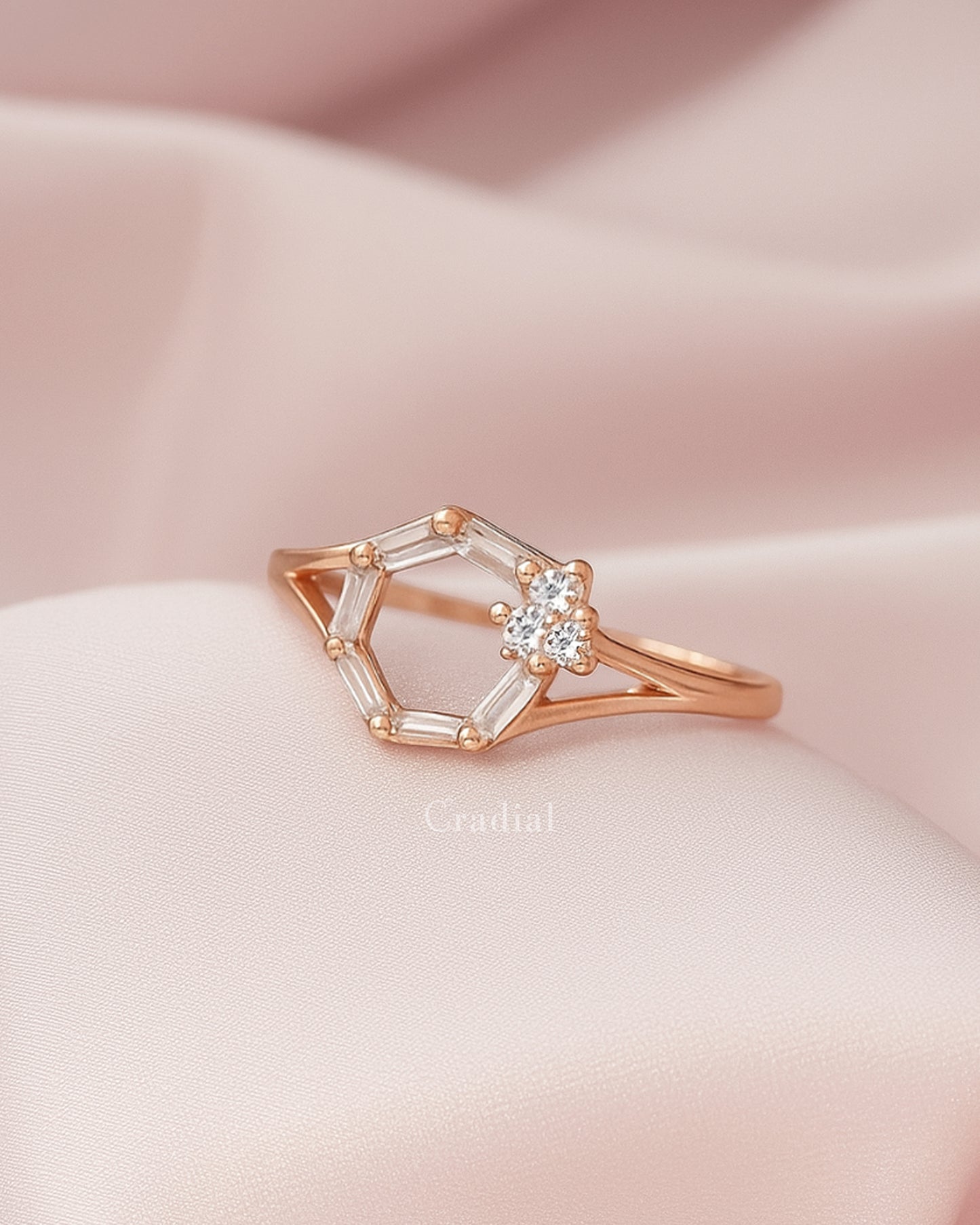 Halo Rose Gold Ring