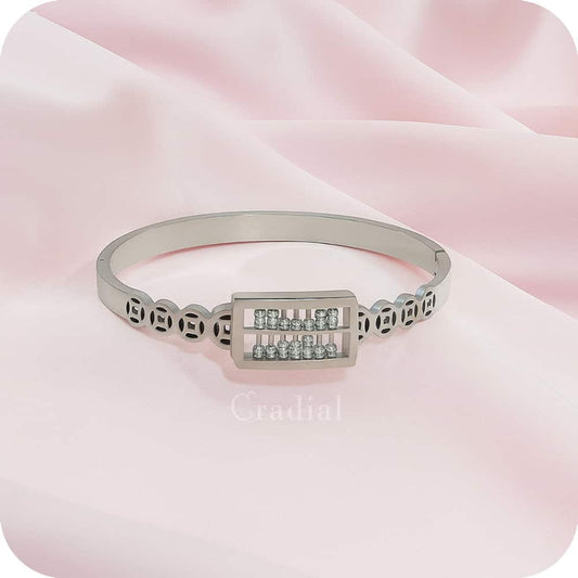 Silver Abacus Bangle