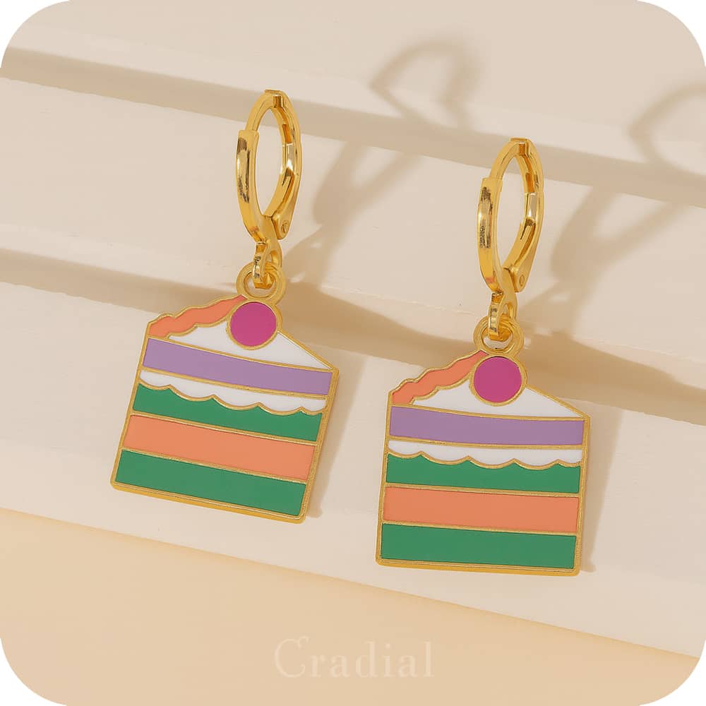 Slice Of Cake Earrings