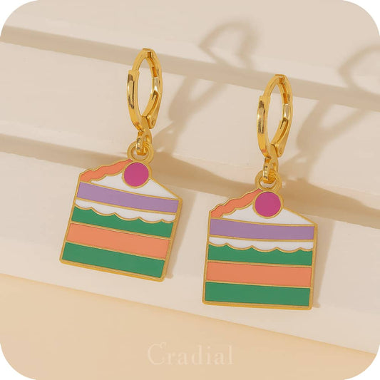 Slice Of Cake Earrings