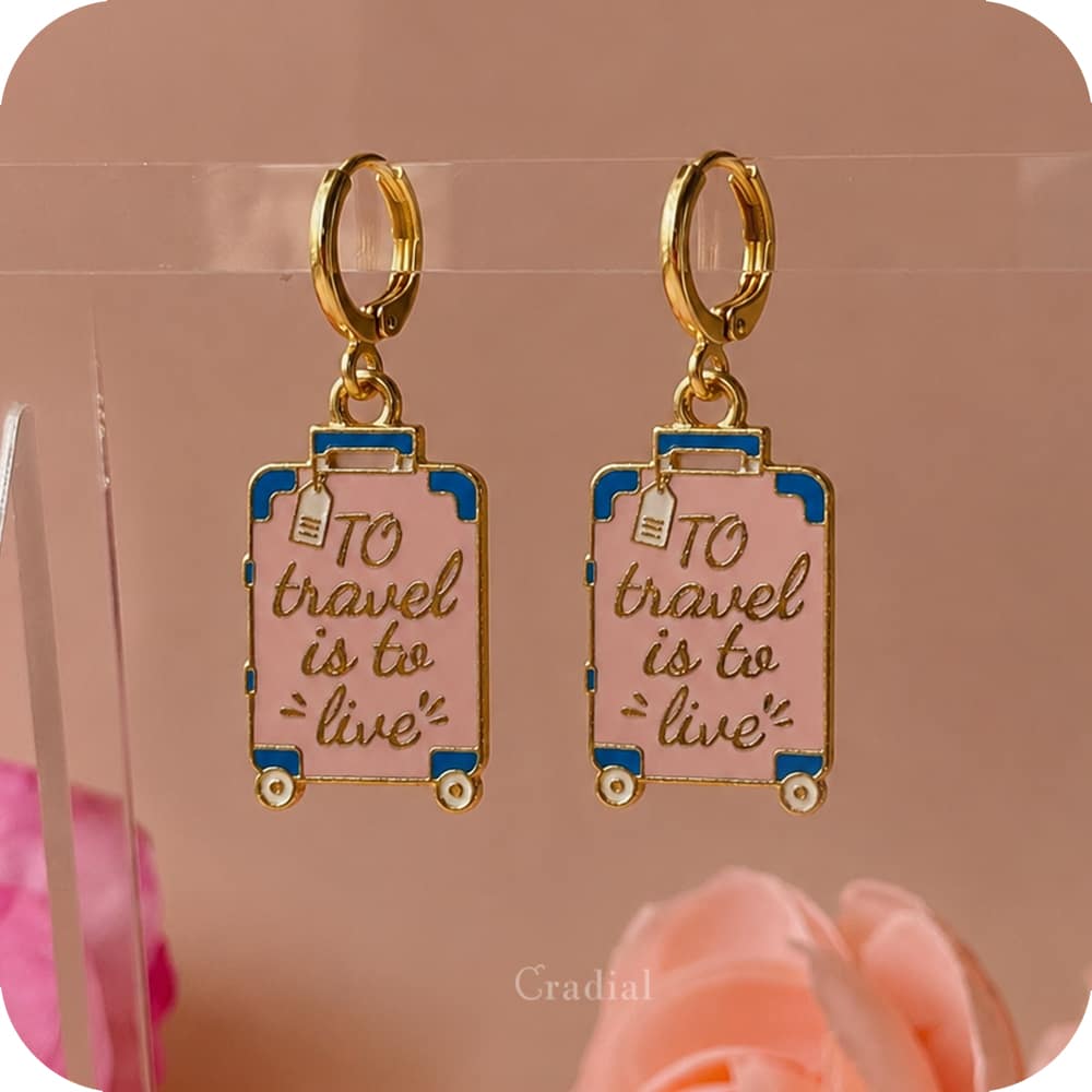 Suitcase Earrings