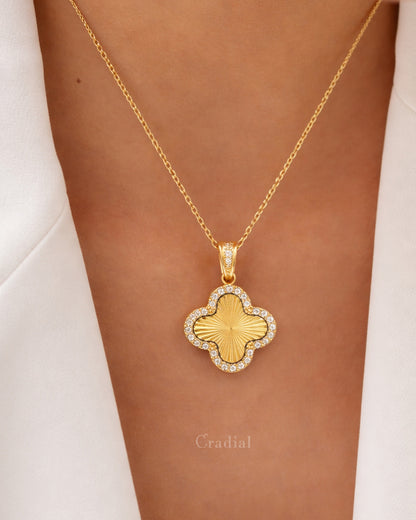 Sun Clover Necklace