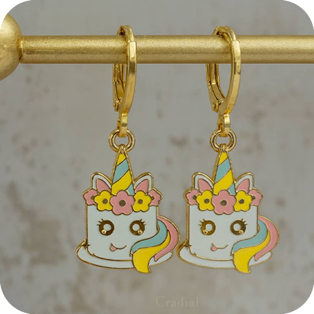Unicorn Cake Earrings