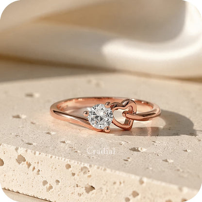 Vow Heart Rose Gold Ring