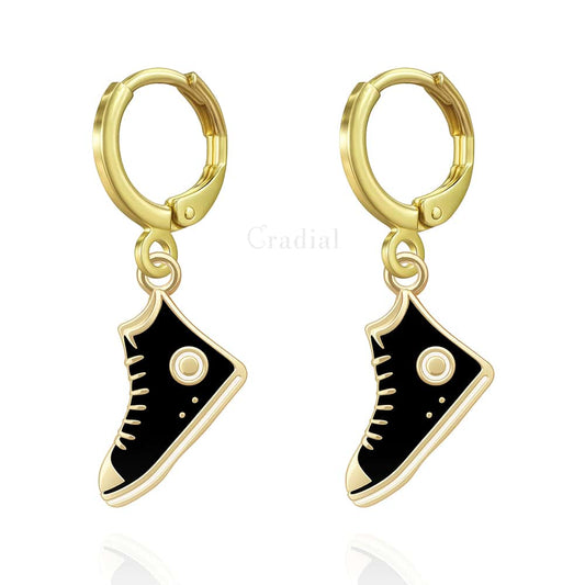 Black Converse Earrings