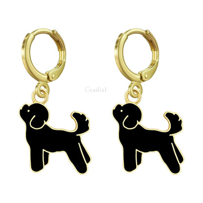 Black Dog Earrings