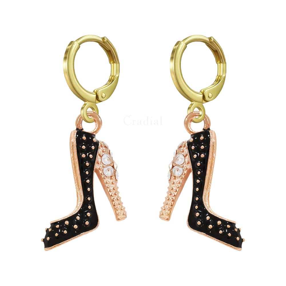 Black Heel Earrings