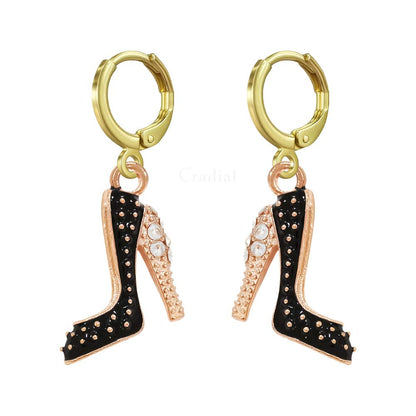 Black Heel Earrings