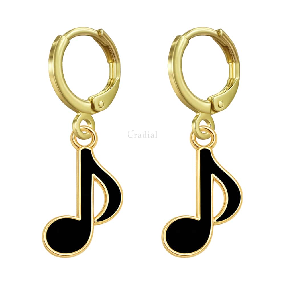 Black Quaver Earrings