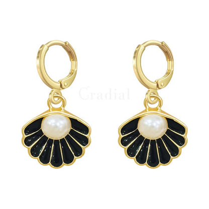 Black Shell Earrings