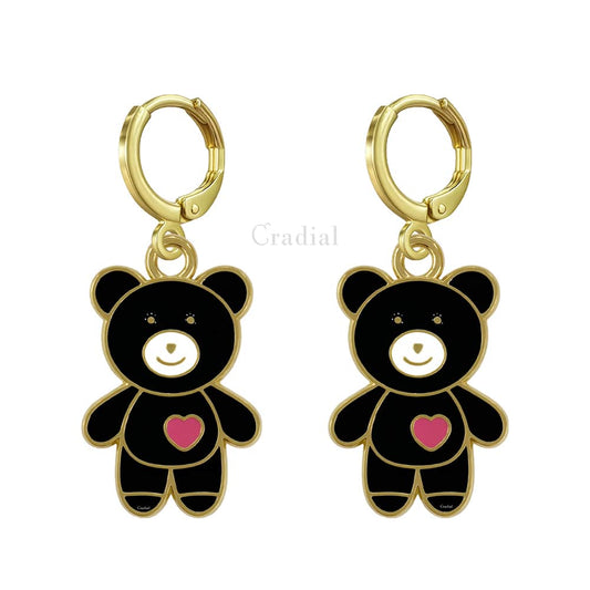 Black Teddy Earrings