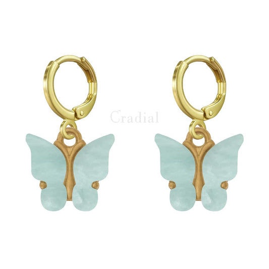 Blue Butterfly Earrings