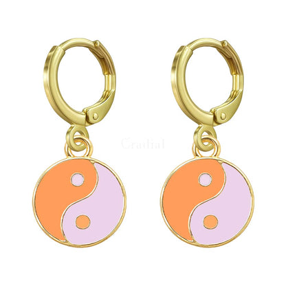 Blush Yin Yang Earrings