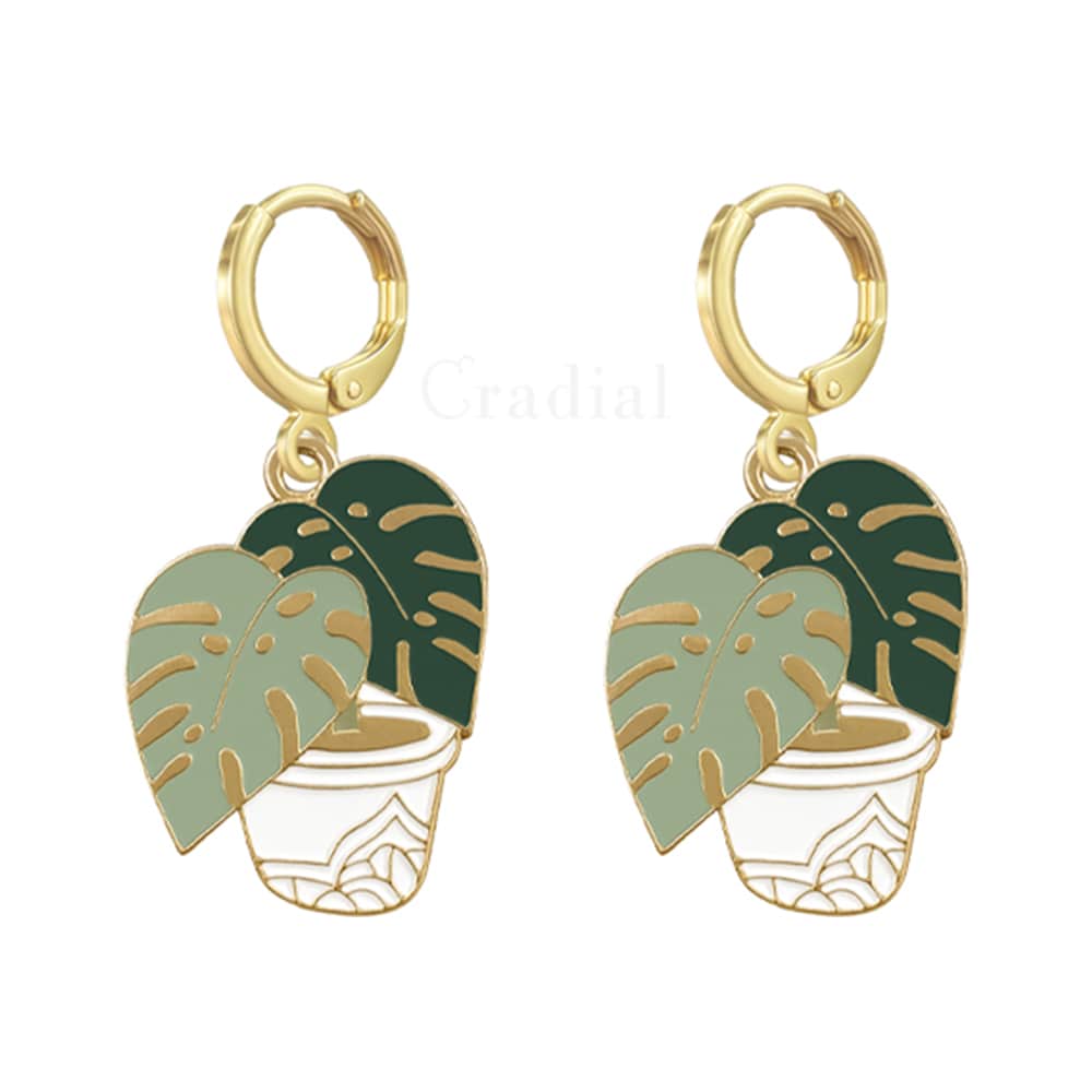 Elephant Plant Earrings