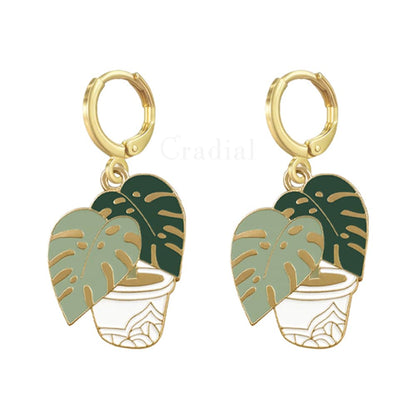 Elephant Plant Earrings